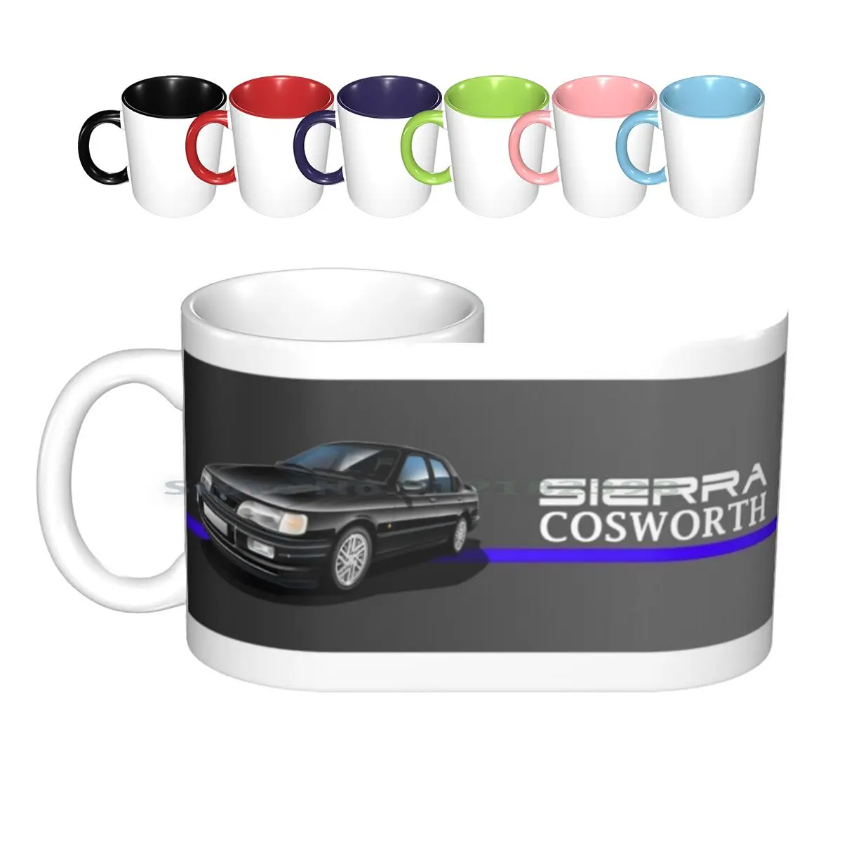 Sierra Cosworth Illustrated Mug Wrap Tazze In Ceramica Tazze Da Caffè Tazza Da Tè Al Latte Sierra Cars Sierra Cosworth 1980S Car Sierra