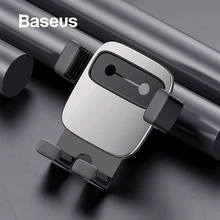 Baseus гравитационный Автомобильный держатель для телефона авто-блокировка воздуха на выходе держатель для iPhone X 8 7 6s Автомобильный держатель для смартфона