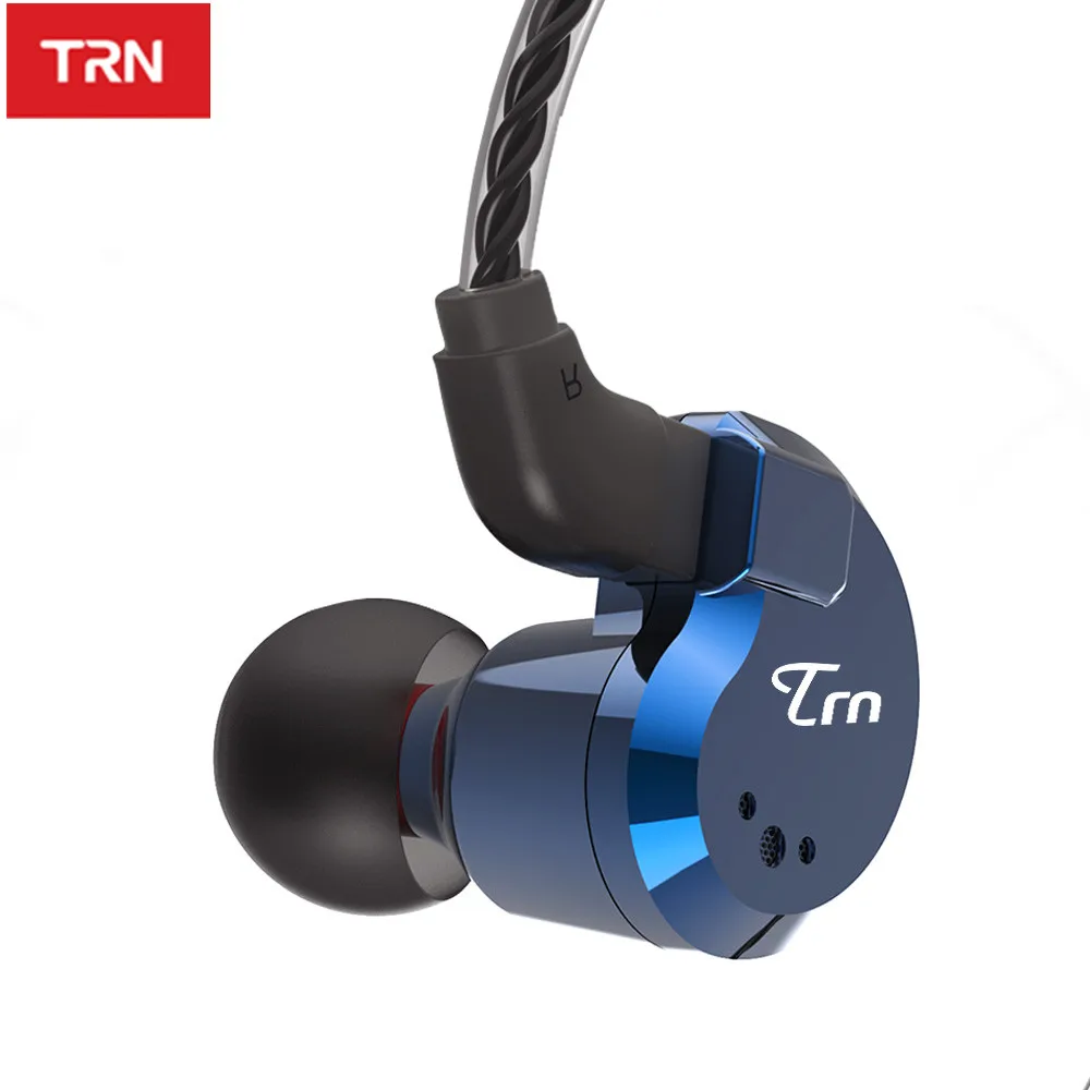 TRN V80 2DD 2BA гибридные наушники вкладыши Hi Fi Monito спортивные для бега гарнитура со
