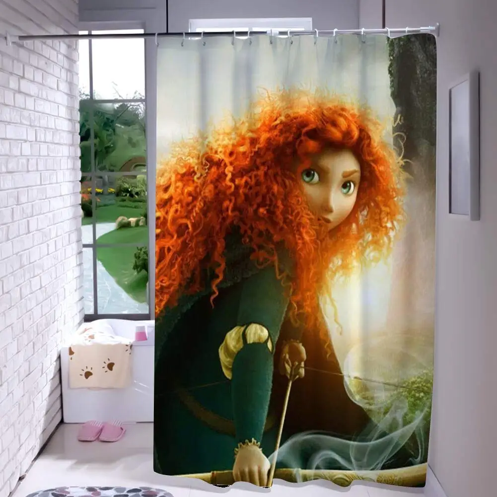 Мерида Brave фильм фоновые шторы для ванной водонепроницаемый