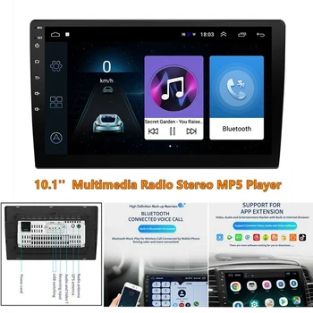 

10.1 Inch Android 8.1 HD Press Sn Car MP5 Player Multimedia Radio 1GB+16GB Wifi Bluetooth GPS Navigation
