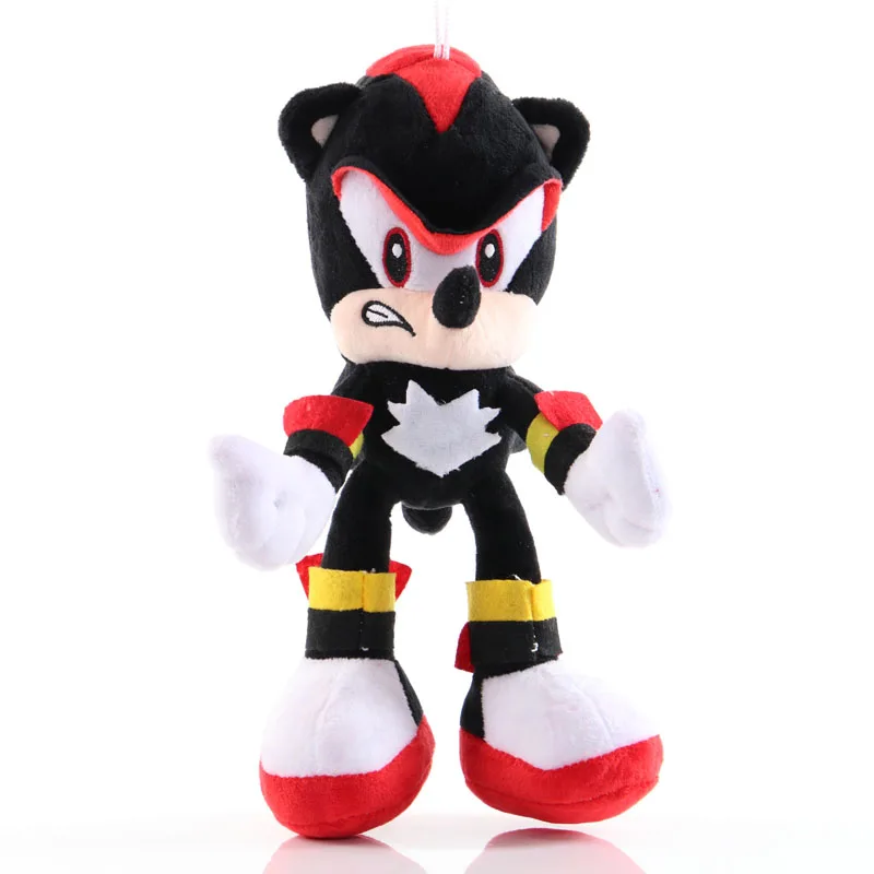 28 см Sonic Peluche плюшевая игрушка мультфильм PP Хлопок Соник Мягкая Плюшевая Кукла игрушки для ребенка на день рождения или Рождество подарки - Цвет: 28cm Sonic Black