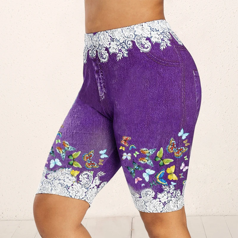 Women Butterfly Shorts Minipants