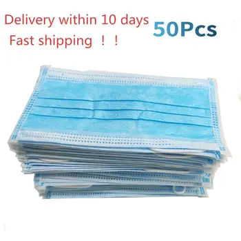 

Profession Mask 50Pcs/Pack 3-Ply Nonwoven Disposable Elastic Mouth Soft Breathable Face Mask
