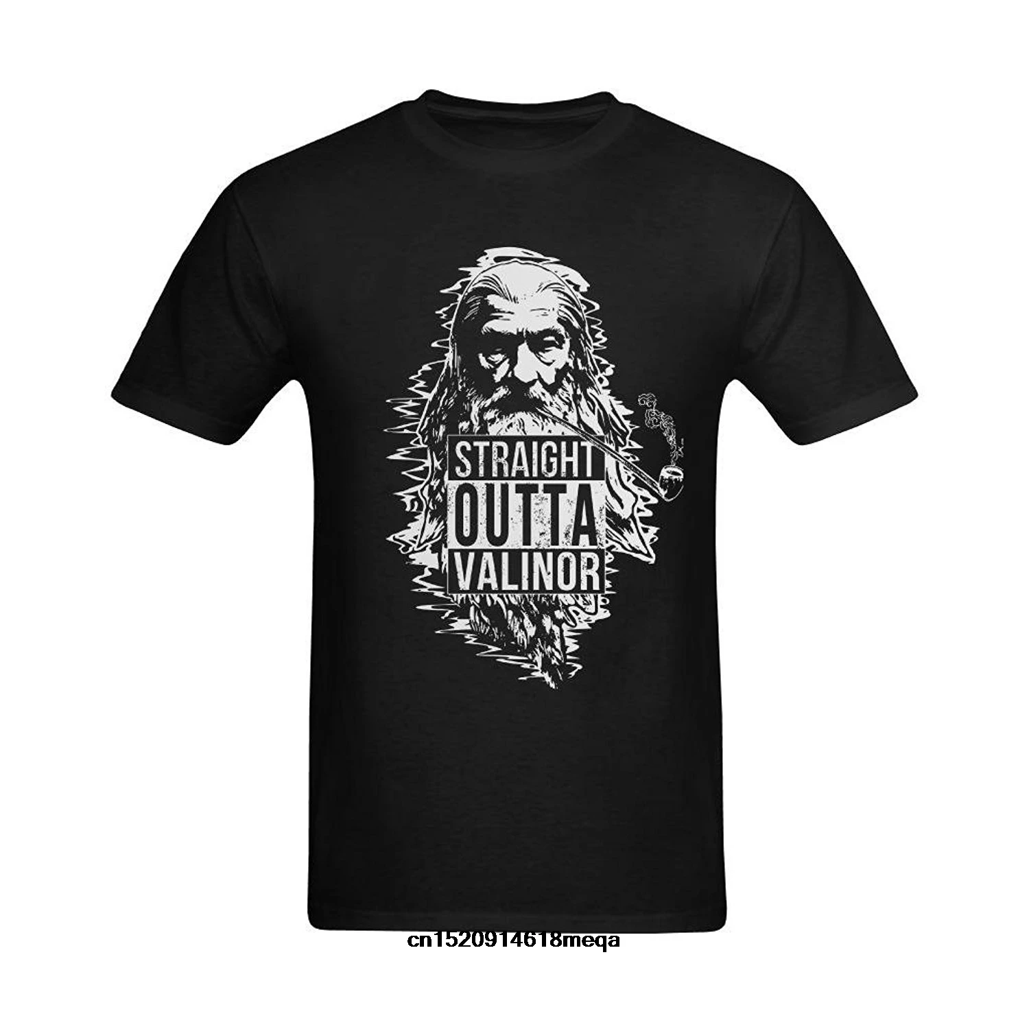 Valinor El Señor De Los Anillos funny t shirts Men's Straight Outta Valinor Gandalf Smoking Lord Of The  Rings T Shirt - AliExpress