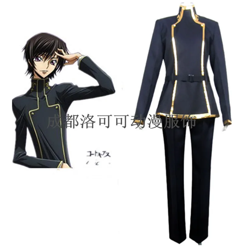 Anime Code Geass Cosplay Lelouch Lamperouge Cos Halloween Party High Quality Japanese Campus Uniform Set Costume | Тематическая