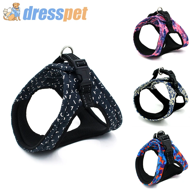 Dog Harness Vest For Small Medium Dogs Explosion Proof Strong Polyester No Pull Puppy Chihuahua Walking Harnesses | Дом и сад