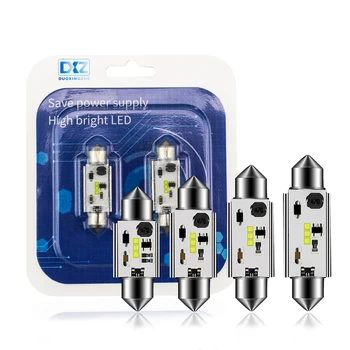 

DXZ 2x Festoon 31mm 36mm 39mm 42mm Car LED Bulb CSP 1818 chip Canbus C5W C10W NO ERROR Car Interior Light Dome Reading light 12V