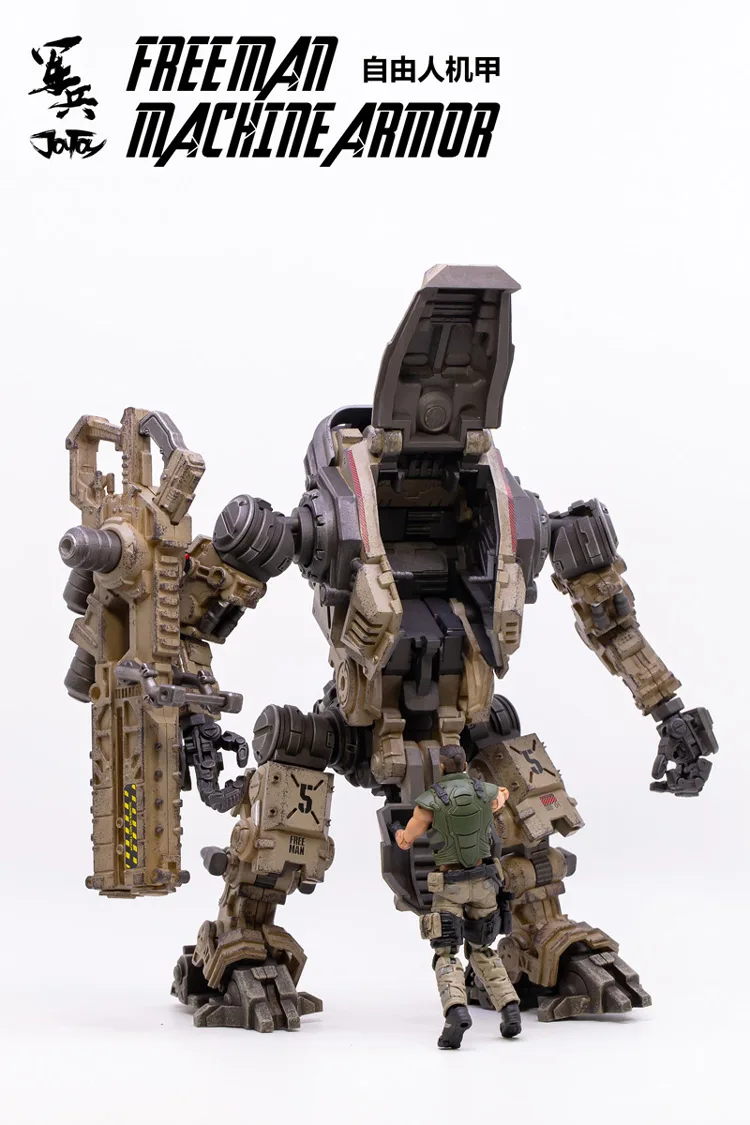 2020 NEW JOYTOY 1:18 figure robot Freeman machine armor Military ABS Robot Military model Mecha Christmas present Free shipping