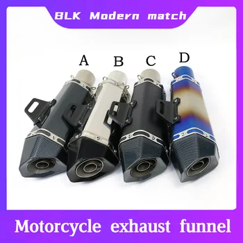 

Universal 51 mm Cone shape Motorcycle muffler exhaust pipe Small Hexagonal with DB Killer for Kawasaki ZX6R ZX9R ZX10R ZX14R