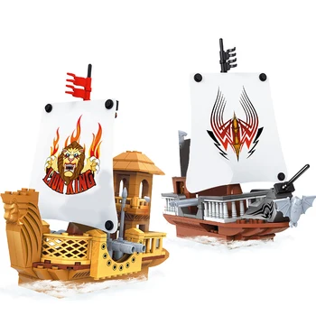 

438Pcs DIY Small Particles Building Block Battleship Girl Pretend Play Educational Toy without Carton Box