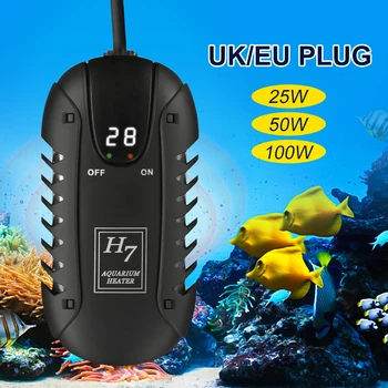 

Mini Aquarium Submersible Fish Tank Heater Constant Temperature Heater Rod Automatic Power Saving Heaters For Fish Tank EU Plug