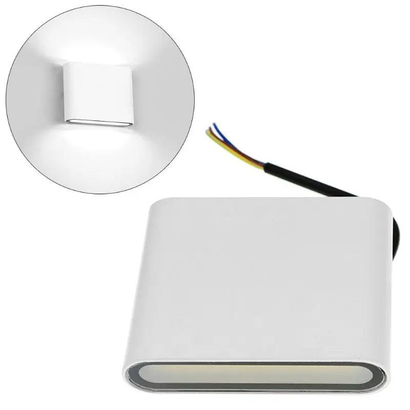 6W Outdoor Waterproof IP65 Wall Light Indoor Decorated Sconce Modern Wall Lamp - Испускаемый цвет: Белый