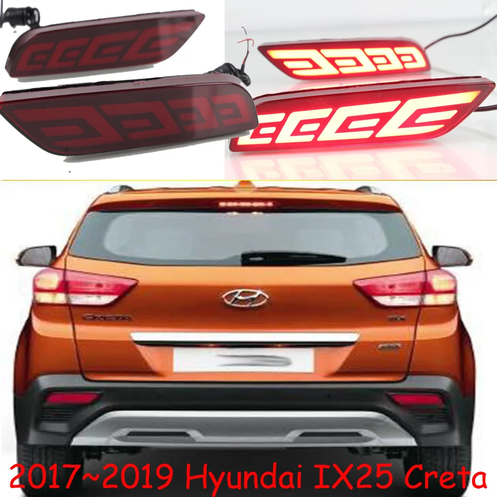 1 комплект Автомобильный Стайлинг для хвостовой лампы для hyundai Creta IX25 задний фонарь~ 2019y taillamp для Toyota IX25 Creta задняя фара светодиодная