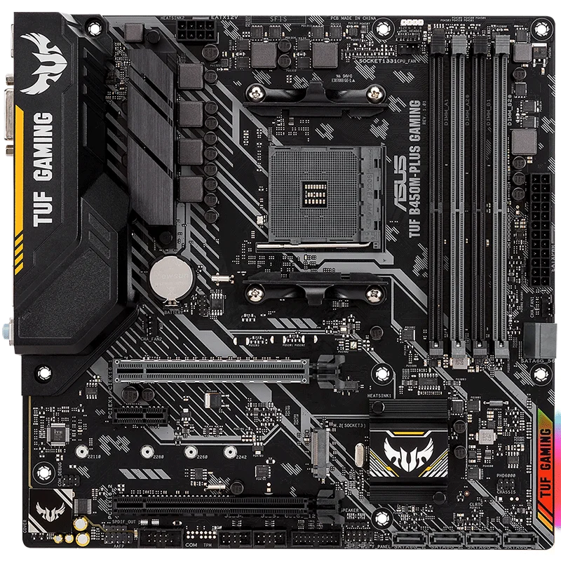 ASUS B450 PLUS MATX настольная игровая материнская плата поддержка s AMD Ryzen 2600/3600 максимальная поддержка 64 Гб DDR4 ram/SATA/M.2 SSD интерфейс