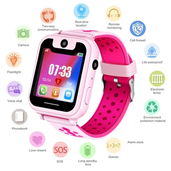

S6 Kids Smart Watch Waterproof GPS WIFI LBS Tracker Phone Watch SOS Video Call for Children Anti Lost Monitor Baby SmartWatch
