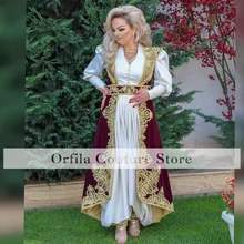 

Formal Albanian Evening Dresses For Women Party Lace Applique Prom Dress Long Sleeves robe de soirée de mariage 2022