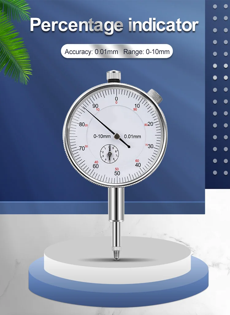 Resolution: 0.01mm MeterTo Horizontal Dial Indicator mm/inch Range: 0-100mm Resolution: 0.01mm MeterTo Horizontal Dial Indicator mm/inch Range: 0-100mm