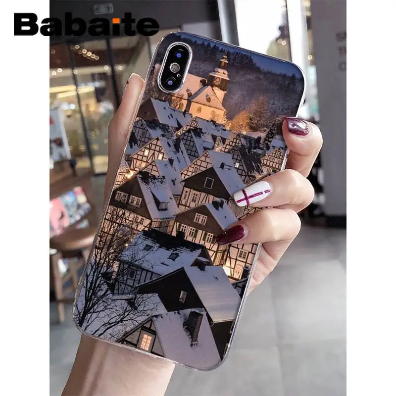 A5 Babaite красивый travek зимний восходящий узор чехол для телефона для iPhone 8 7 6 6S Plus X XS MAX 5 5S SE XR 11 11pro 11promax - Цвет: A5