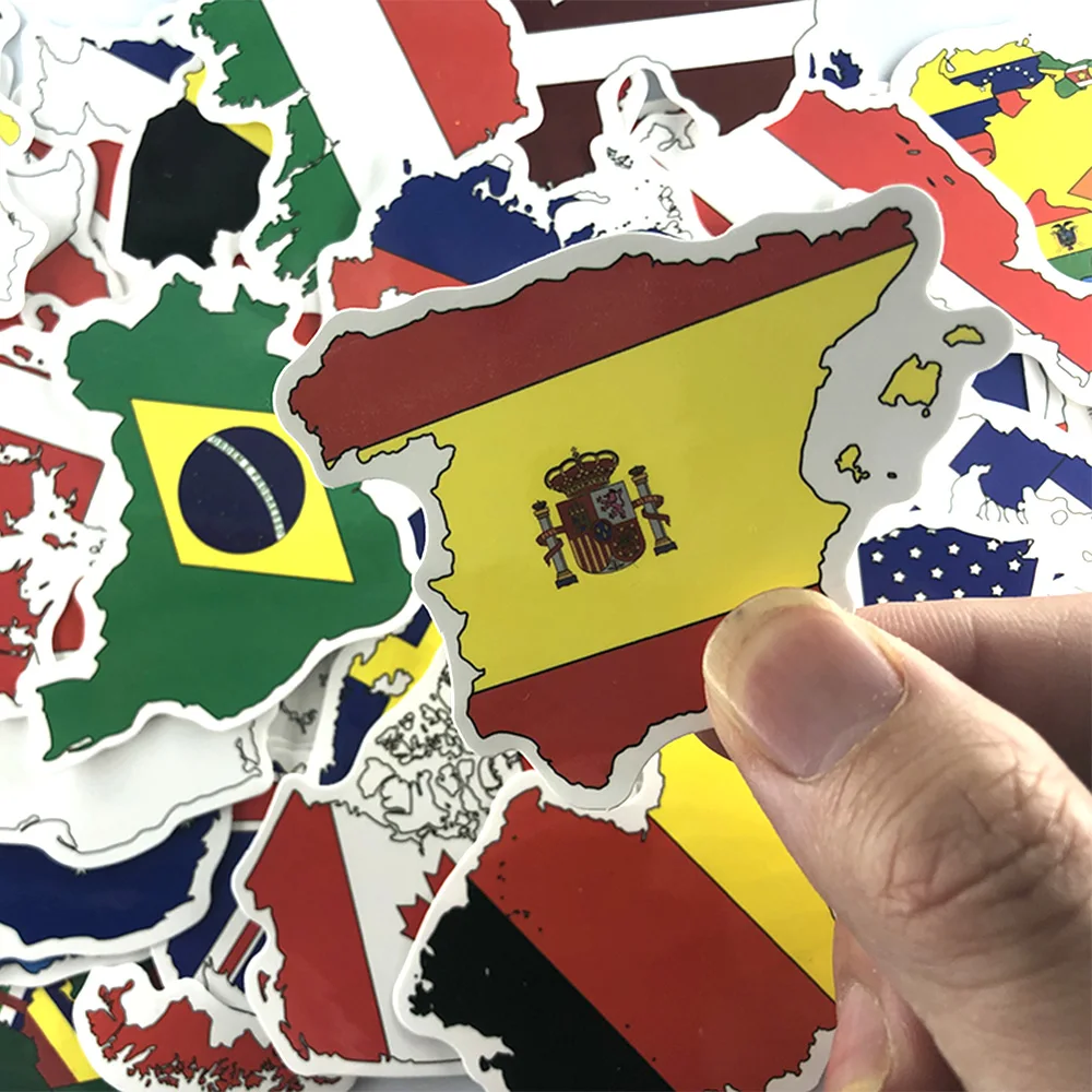 Национальный флаг Стикеры s Страна карта наклейка для скрапбукинга набор туристические наклейки для художественного оформления ногтей, ручная работа 50 шт./компл