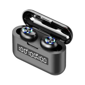 

F9 wireless headset LED intelligent display screen Sports 360-degree waterproof Upgrade 5.0 chip long Transmission distance