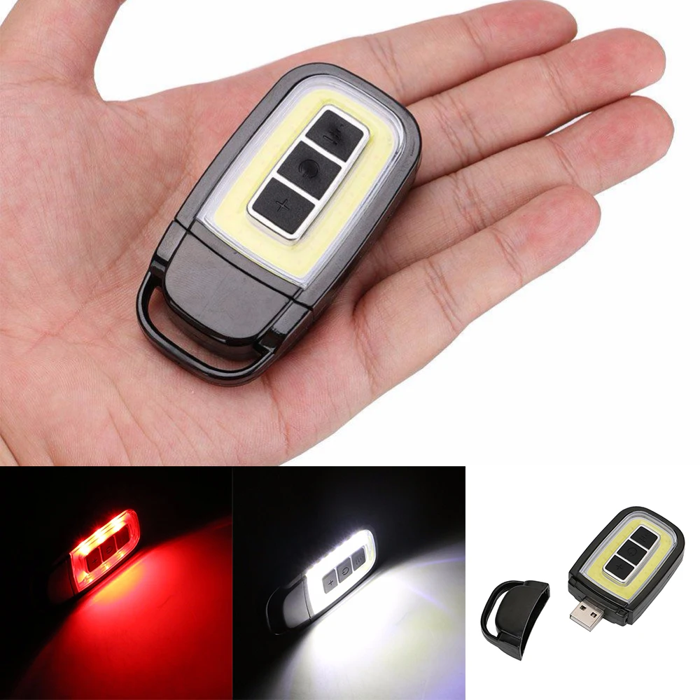 

Camping Portable Lantern Lamp Light LED Flashlight Keychain Portable Lantern Keyring Light Torch Rechargeable 3 Modes Emergency