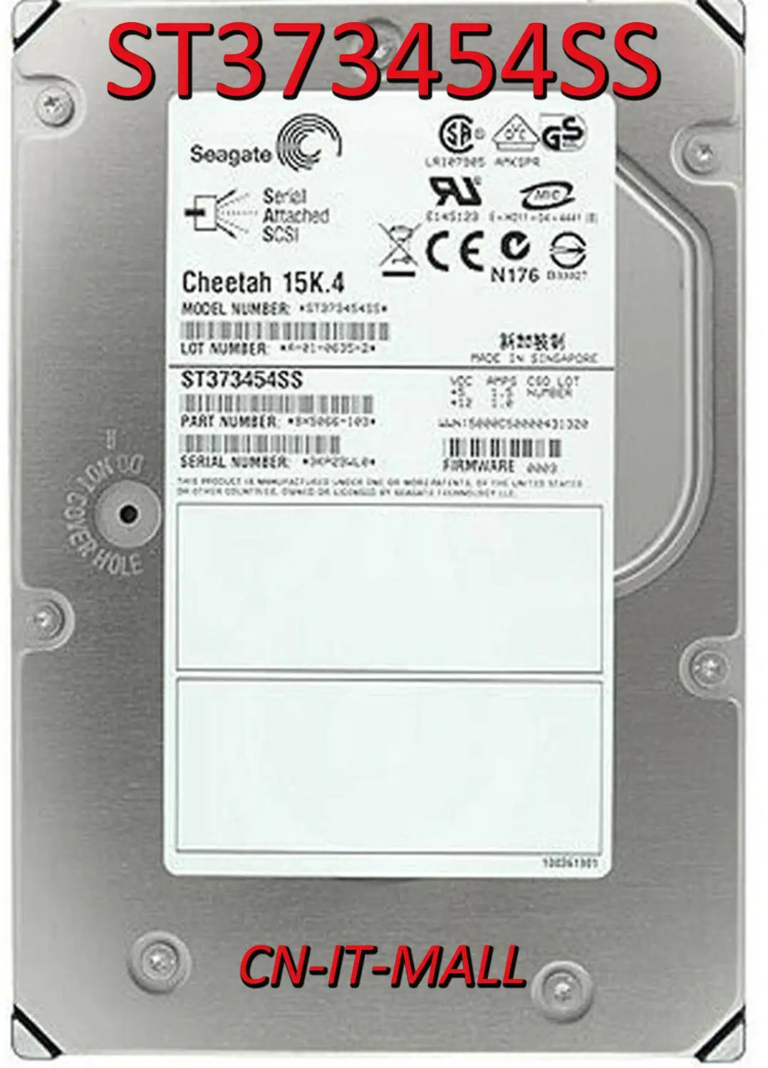 Жесткий диск Seagate Cheetah 15K.4 ST373454SS 74 ГБ 15000 об/мин кэш 8 МБ последовательный интерфейс