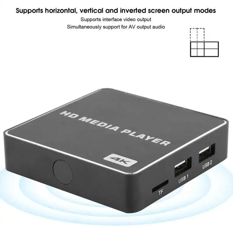 ̴ Ǯ ȭ 1080P USB ̵ ڽ, 4K ÷̾,     ȭ   , 100-240V