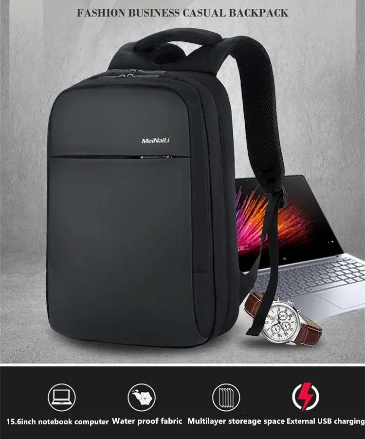 New Anti-theft USB charge laptop backpack men travel business large capacity backpacks college students shoulder bags Mochila 4