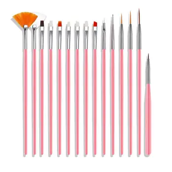 

Nail Brush For Manicure Gel Brush For Nail Art 15Pcs/Set Ombre For Gradient Drawing Nail For Gel Polish Painting Brush Y6F9
