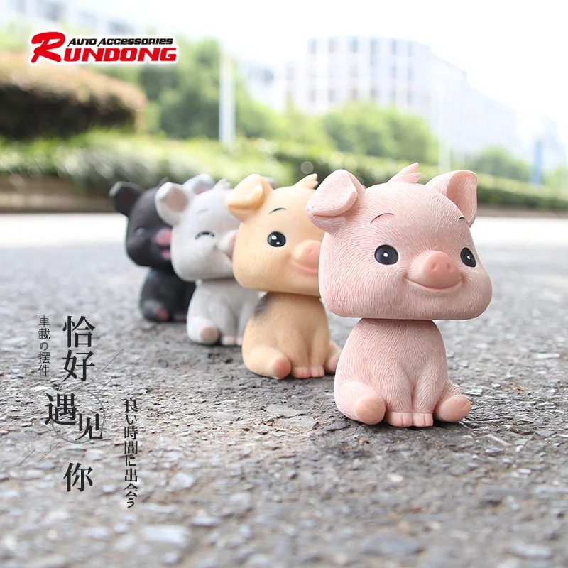 Вращающееся украшение для автомобиля Piggy, украшение для дома, вращающаяся кукла, украшение для автомобиля, внутренняя отделка, R-8812