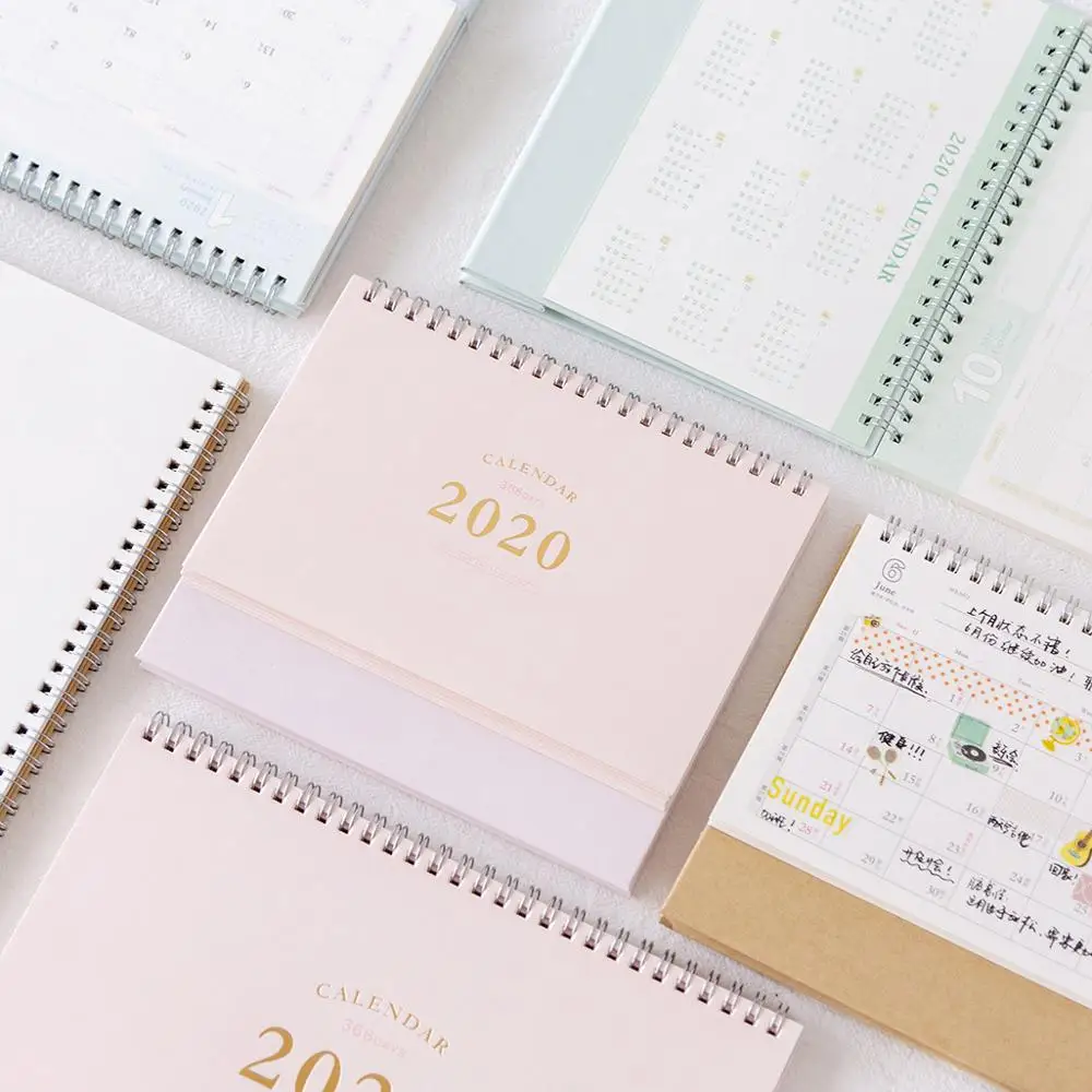 Настольный календарь, креативный простой стол, ежемесячный ежедневник,, офисные принадлежности, декоративный Органайзер, личная крафт-бумага