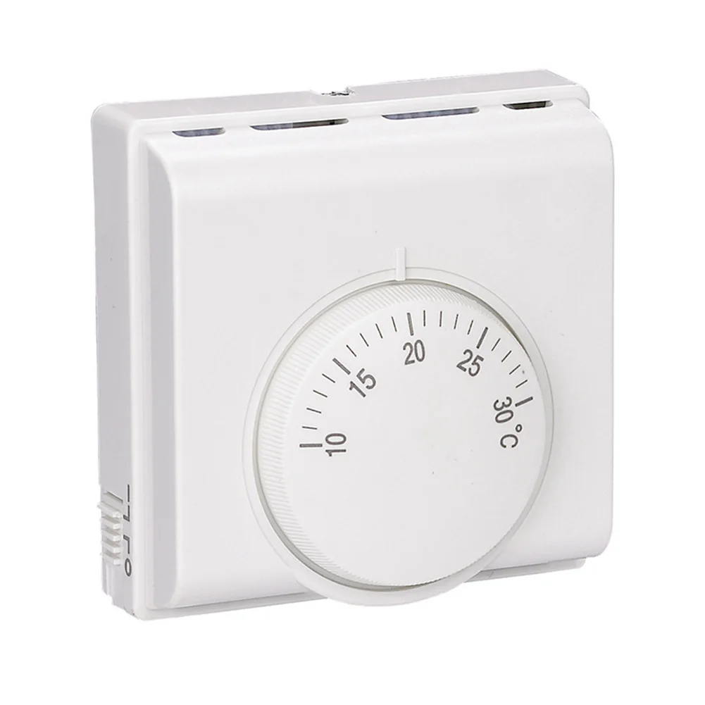 

Turn Switch Controller Durable Air Conditioner Home Heating Room Manual Regulator Wall Mounted Thermostat Mechanical Safe