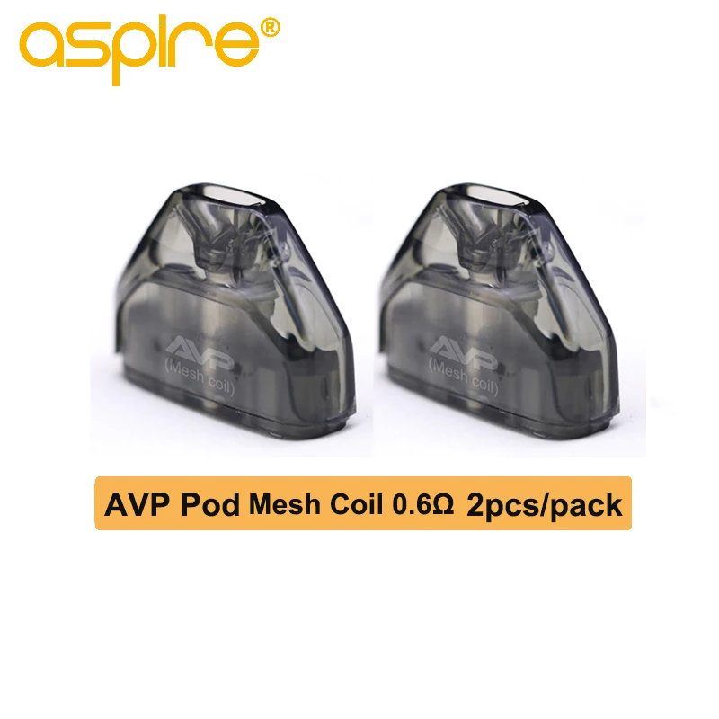 2 шт./кор. Aspire AVP Pod 2 мл Ёмкость Pod Vape картридж с 1.2ohm хлопок/1.3ohm Керамика катушки электронная сигарета распылитель