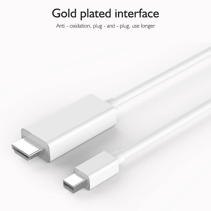 Кабель-адаптер Displayport-Hdmi с разъемом Dp-Hdmi 4 K X 2 K White1.8M