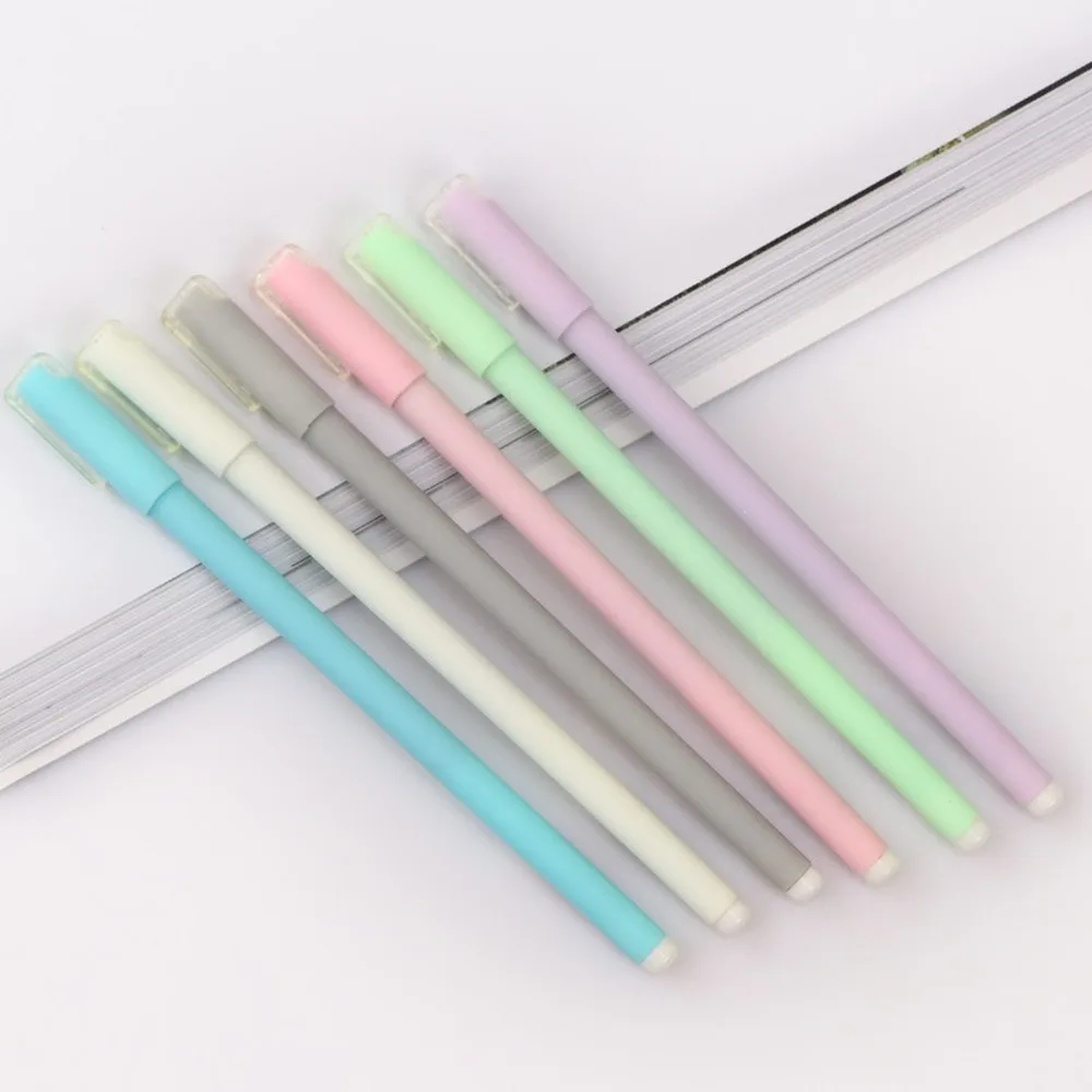 

1Pcs Black 0.5mm Gel Pen Simple Jelly Color Liquid Ink Pen Student Writing Tools School Office Supplies Stationery Gifts