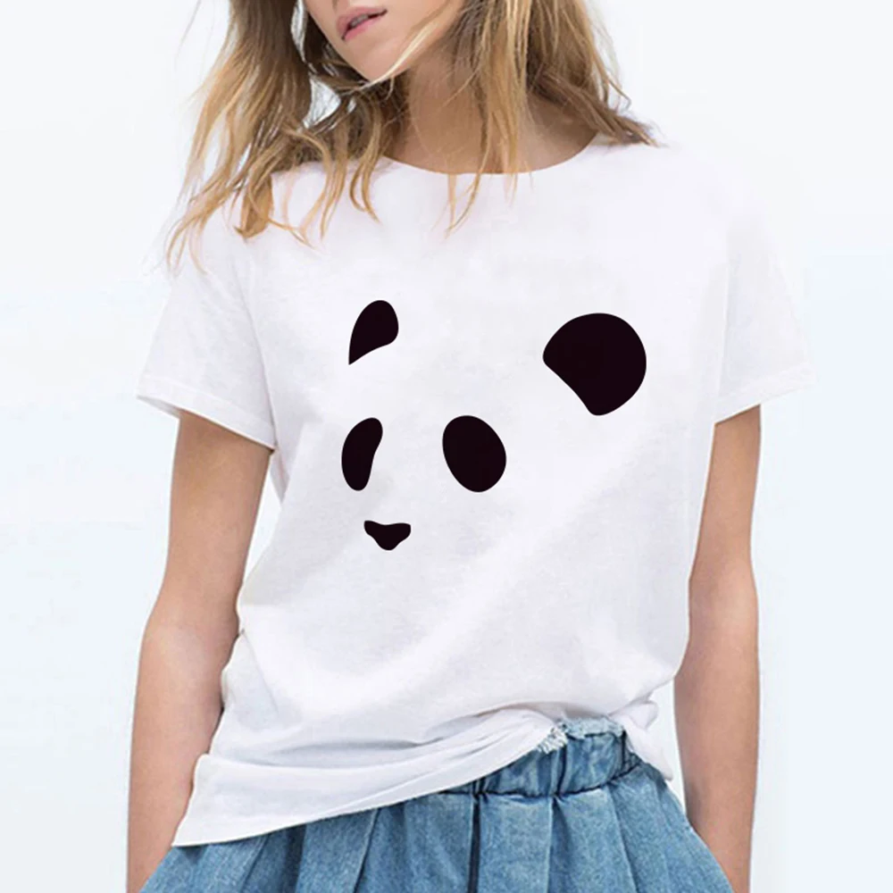 

Summer Panda Printed Harajuku Funny T Shirts Women Cute Casual Plus Size T-shirt Hip Hop Gym Vogue Women Tshirt