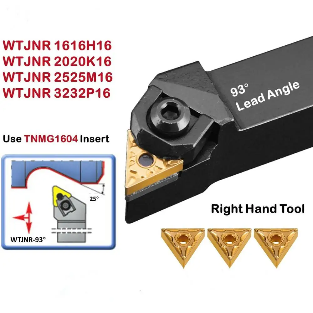 WTJNR2525M16 WTJNL2525M16 сменный держатель внешнего токарного инструмента токарный станок с ЧПУ Токарный Инструмент Держатель для TNMG160404/08 карбидные вставки