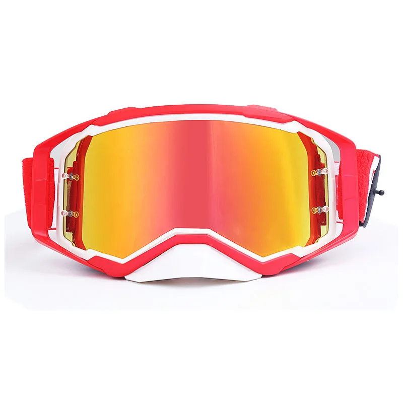 Gafas очки для мотокросса MX внедорожные ATV Dirt Bike мотоциклетные шлемы очки лыжные спортивные DH очки сменные линзы - Цвет: A