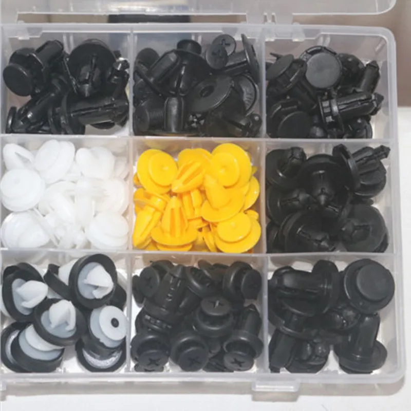 

150pcs Set Car Universal Plastic Push Pin Rivet Fasteners Trim Moulding Clips CA