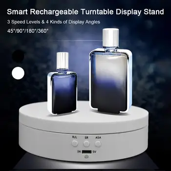 

USB 360 Degree Electric Rotating Turntable Display Stand for Photography Max Load 3kg Video Shooting Props Turntable