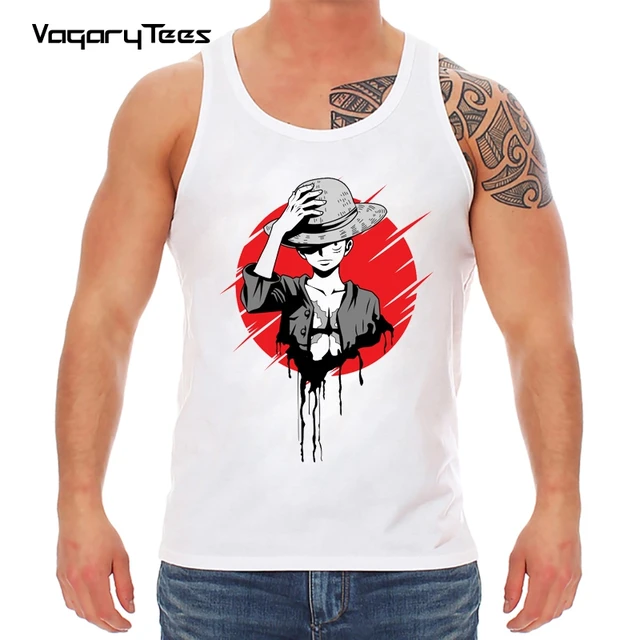 Anime One Piece Men's 3D Tank Tops Sleeveless Shirt Casual Tank Tops For  Children 