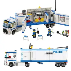 Бела 10420 городской серии Мобильная полицейская блок автомобиля строительный блок 394 шт. кирпичи игрушки Совместимость город 60044
