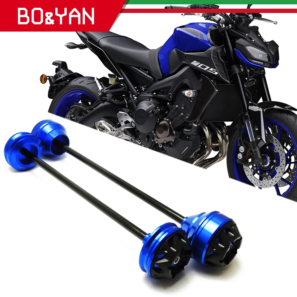 Для Yamaha MT 09 FZ09 FJ09 MT09 TRACER 2014 2016 мотоциклетные передние и задние колесные ползунки