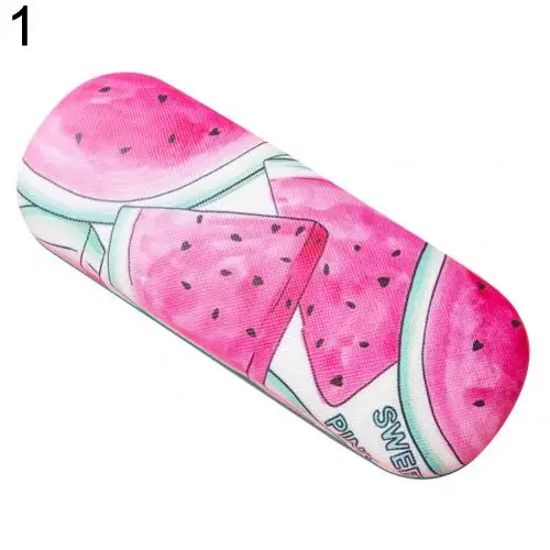 Портативный Чехол для очков жесткая коробка студенческие солнцезащитные очки держатель Защитный Контейнер - Цвет: Watermelon