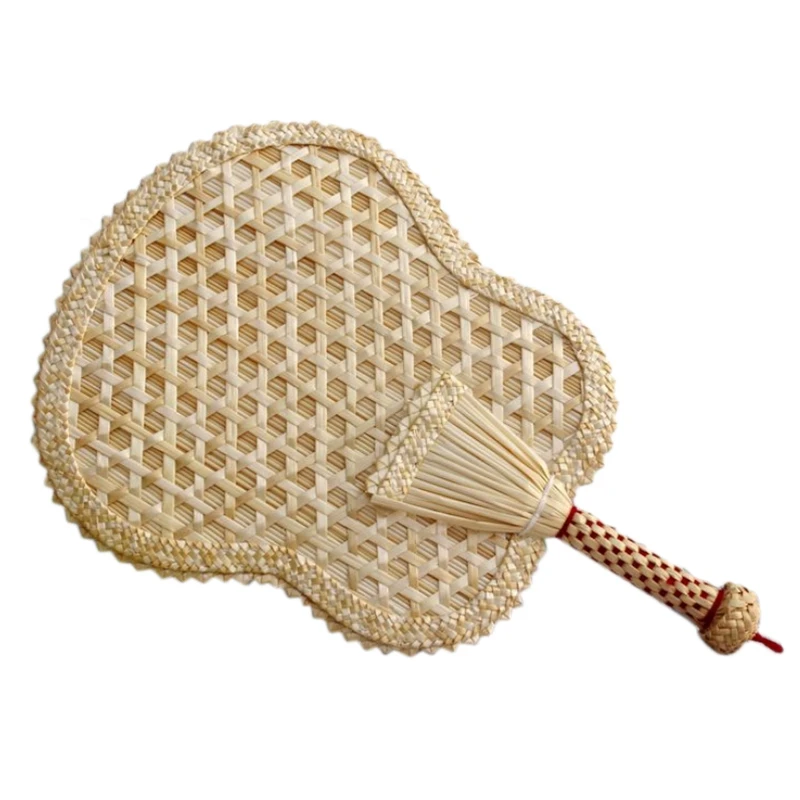Hand-Woven Woven Straw Hand Fan Old Summer Natural Hand Fan Environmentally Friendly Hand-Woven Fan Decorative Banana Fan