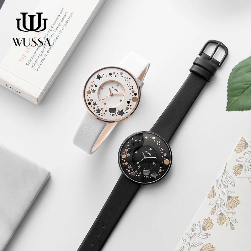 Кварцевые часы WUSSA star с большим циферблатом