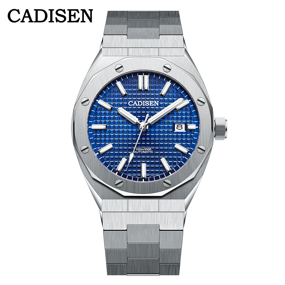 2021 New CADISEN DESIGN Black 42mm Men's Mechancia Wrist Watches top brand luxury automatic watch for men Waterproof clock man 