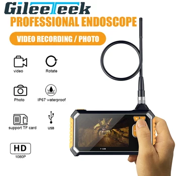 

im113 Handheld Endoscope Camera 4.3inch monitor 8mm camera 6LED Endoscope Borescope 3m Hard Cable Snake Industrial Endoscope
