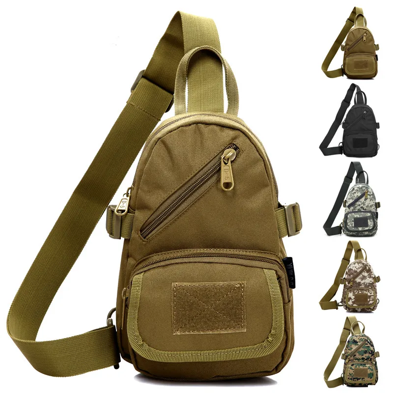 

Outdoor sport camouflage shoulder bag Military Tactical chest backpack Multifunctional Men Riding walking